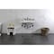 Kingston Brass 30 Carrara Marble Console Sink with Acrylic Legs, Marble WhiteMatte Black LMS3030MASQ0 - alternate 4